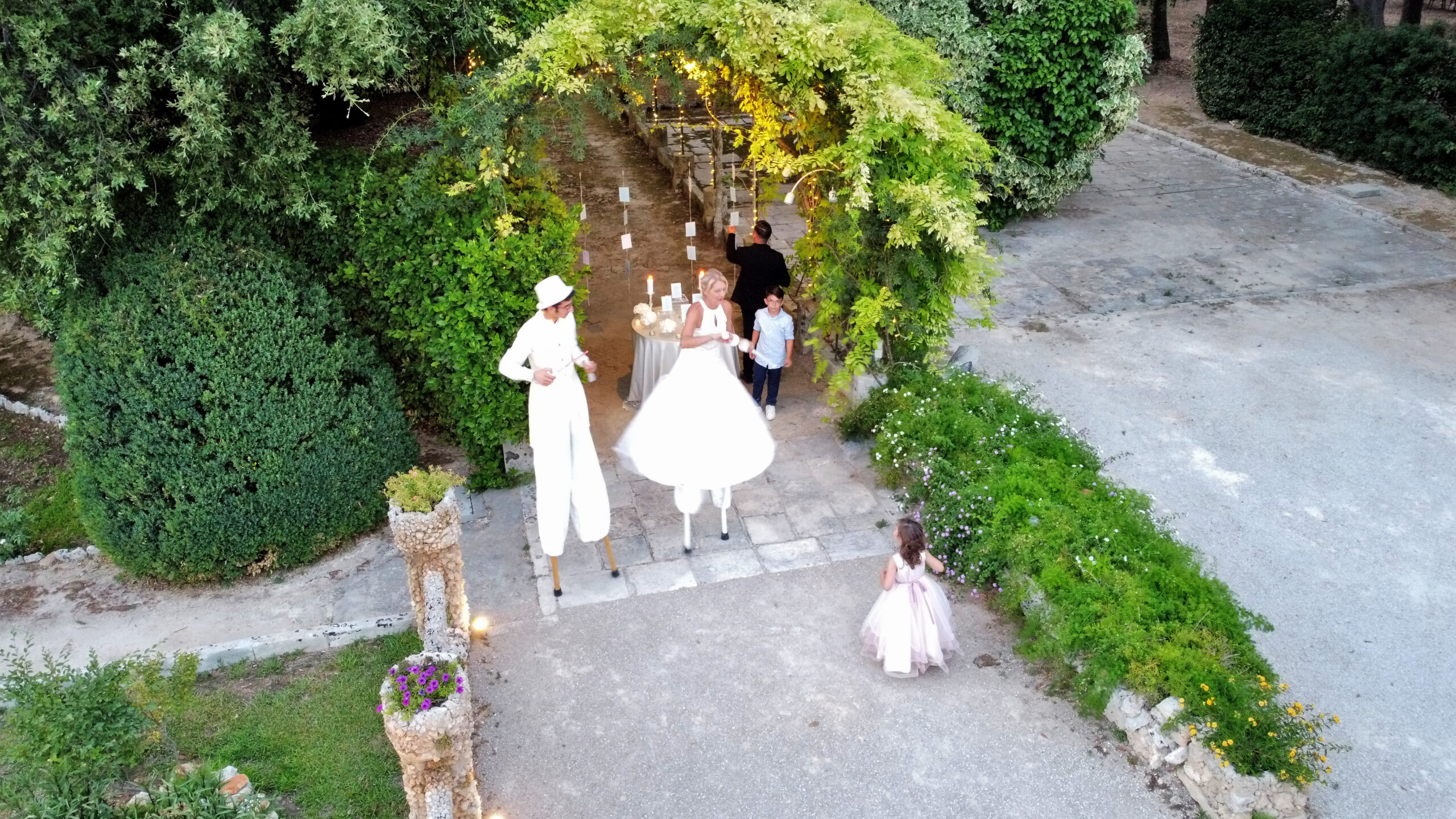 accoglienza trampolieri matrimonio