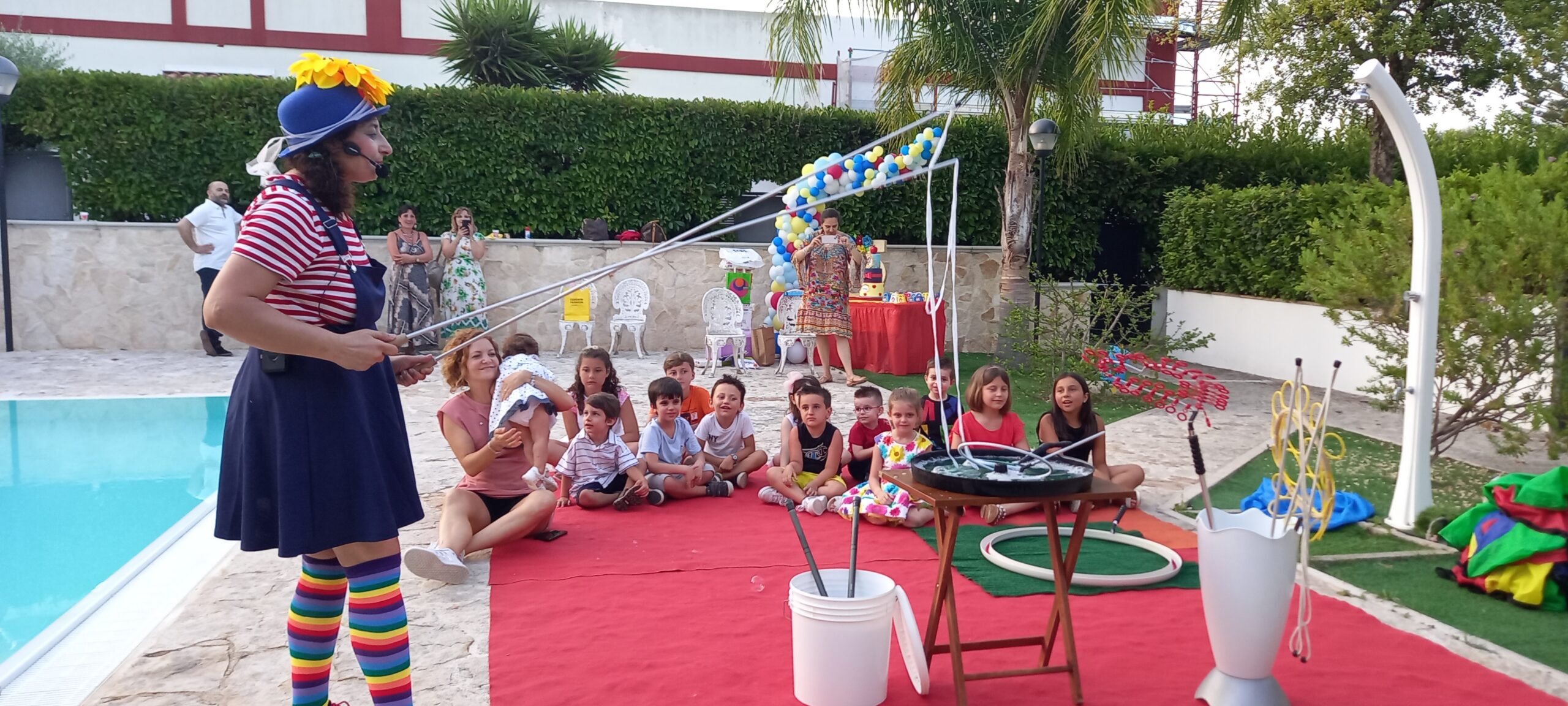 spettacolo bolle di sapone animazione bambini compleanno