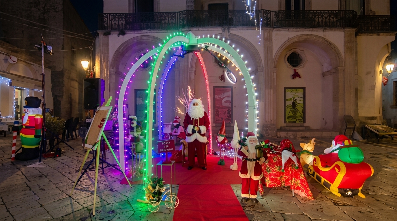 magico-natale-di-lella-bretella-villaggio-balocchi-papillon-le-burlon-artistidistrada-puglia