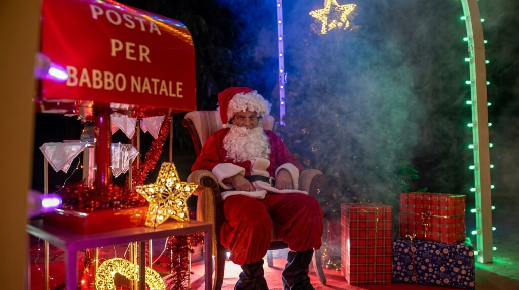 Open Circus Puglia è leader nell'organizzazione di eventi natalizi e nell'affitto di animatori e performer natalizi per aziende, comuni, centri commerciali, parchi divertimento e villaggi di Babbo Natale. Il nostro staff include Babbo Natale professionisti, elfi, trampolieri, giocolieri, sputa fuoco, maghi, renne e slitte natalizie. Grazie alla Scuola di Babbo Natale e a una formazione continua, garantiamo animazioni per bambini e adulti d'effetto, capaci di emozionare e lasciare il segno. Contattaci per prenotare la tua animazione natalizia.
