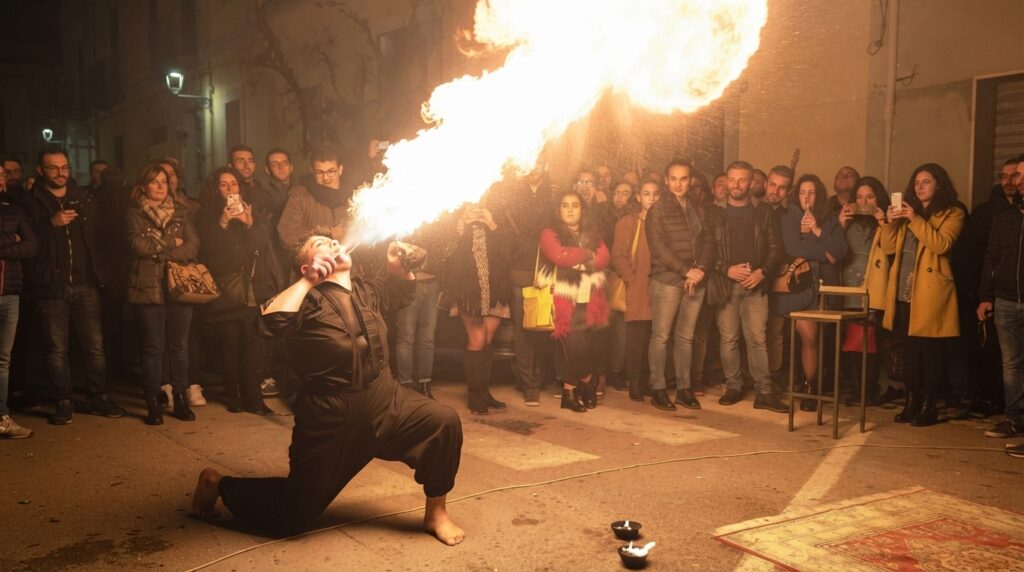 Open Circus Puglia organizza spettacoli di Natale ed eventi esclusivi in tutta la Puglia: giocoleria, trampolieri, spettacoli con il fuoco, teatro di strada, parate con tamburi e animazioni luminose. Artisti circensi professionisti per feste, notti bianche, piazze e discoteche.