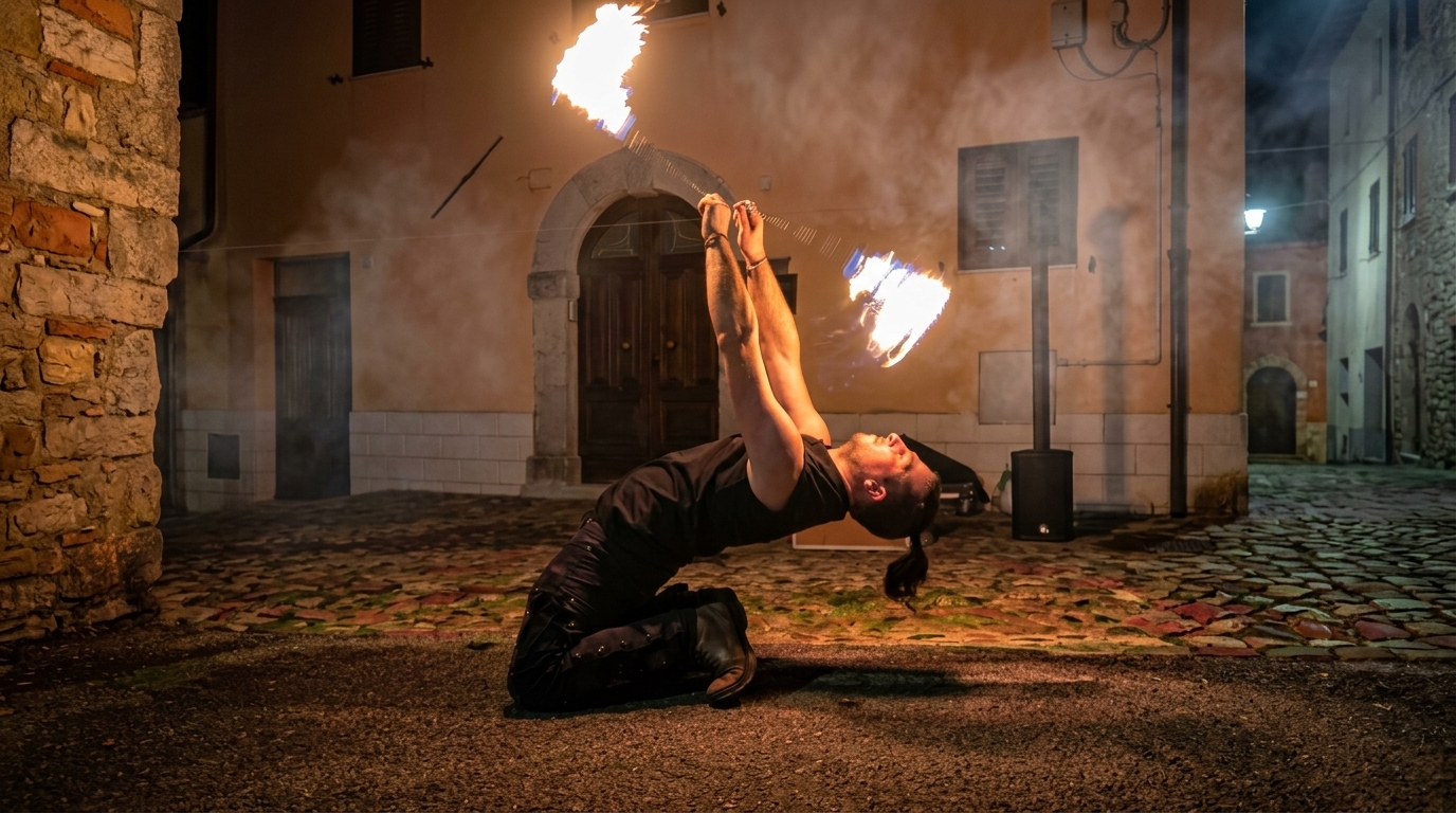 spettacoli di fuoco - artyisti di strada in Puglia - eventi - piazza (5)